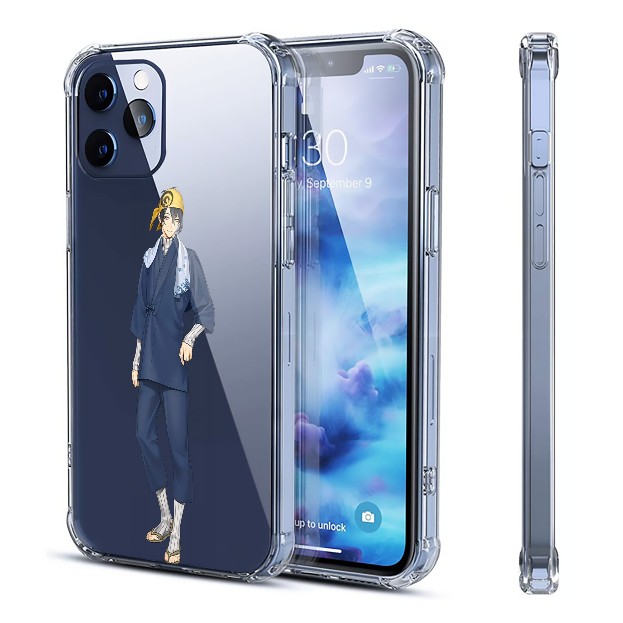 （画像用） 刀剣乱舞 Touken Ranbu 【iPhone 12シリーズ対応】透明スマホケース（クリアソフトケース）